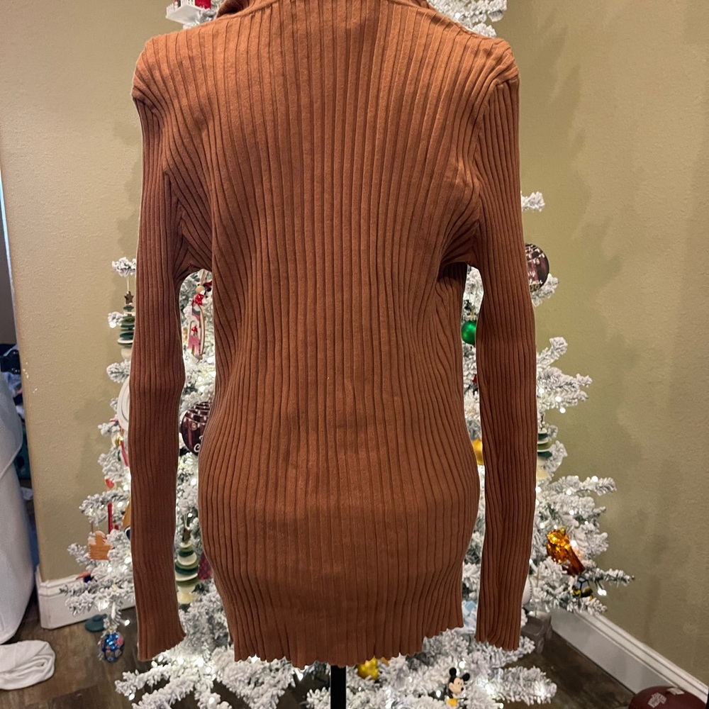 Double-Breasted Ribbed Cardigan - Picture 3 of 3